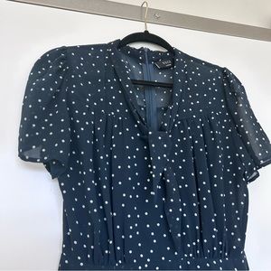 VICI Navy Polka Dot Dress